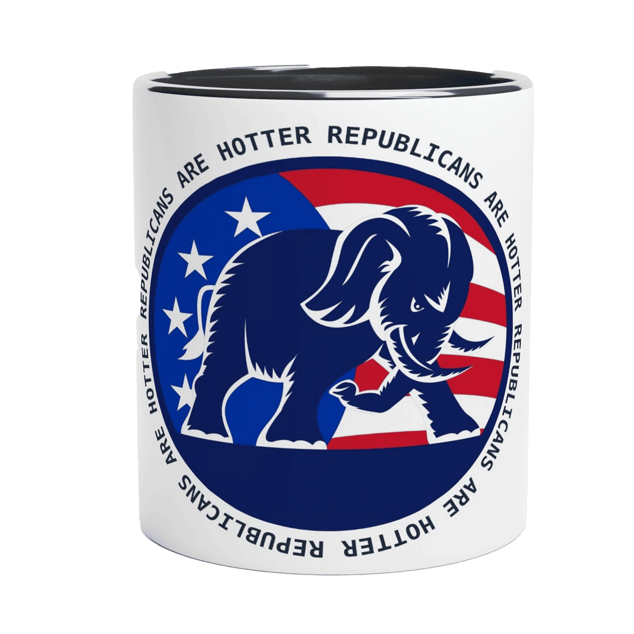 Angry Elephant White 11oz Ceramic Mug