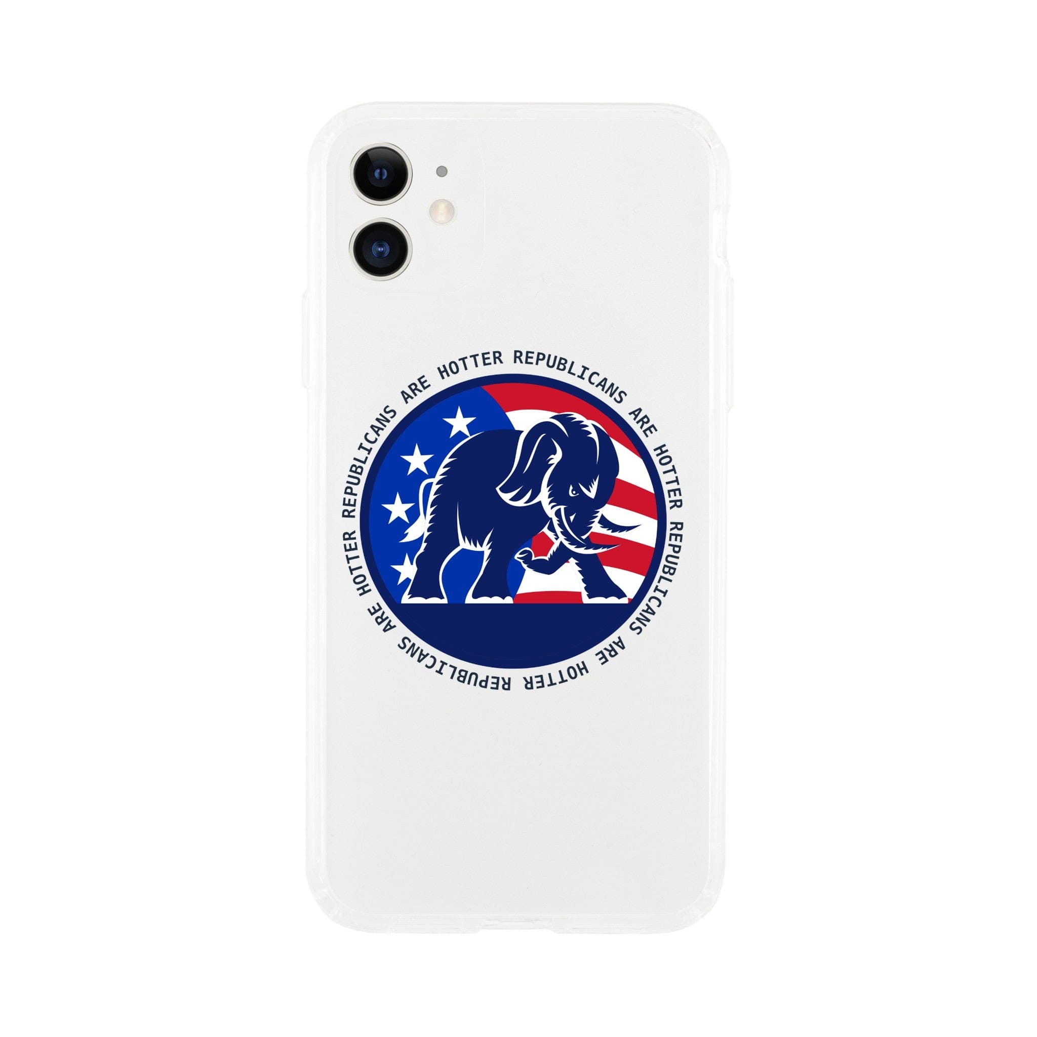 Republicans Are Hotter - Angry Elephant Clear iPhone Case