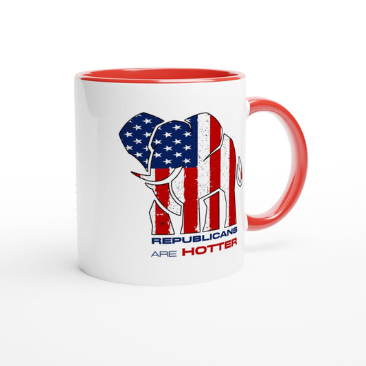 Patriot Pachyderm 11oz Ceramic Mug with Red Interior