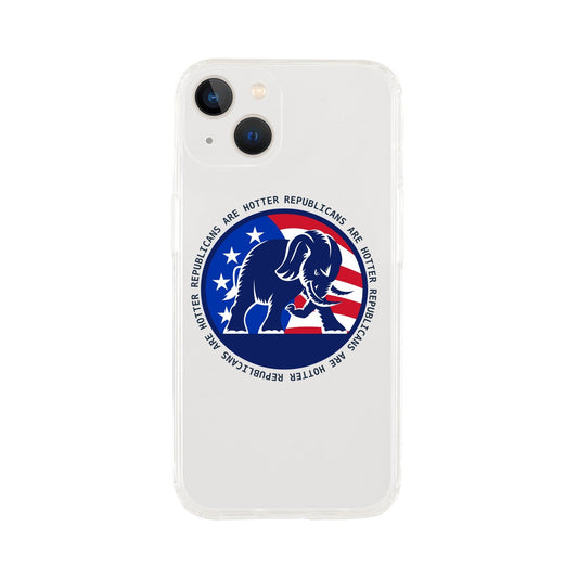 Republicans Are Hotter - Angry Elephant Clear iPhone Case