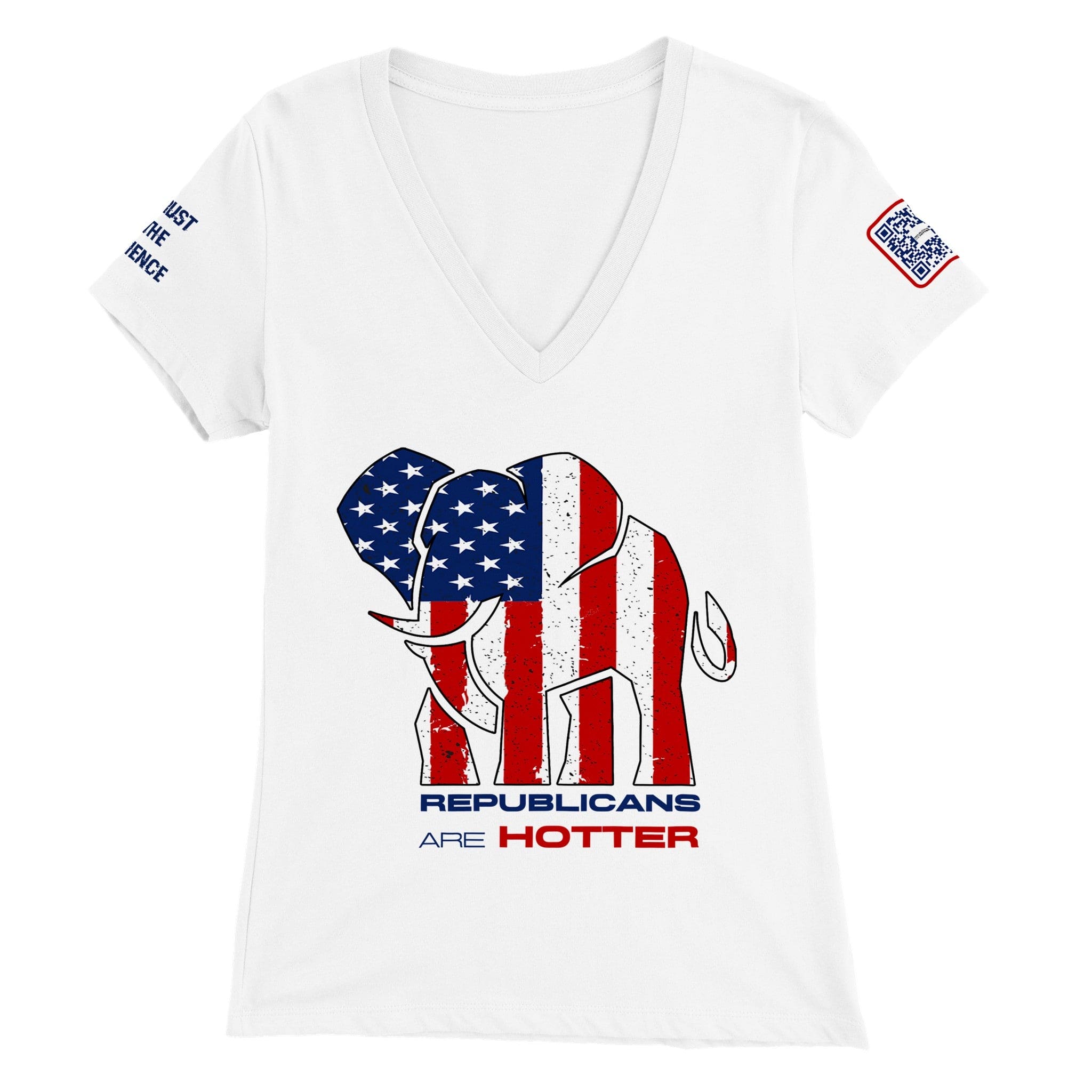 Patriot Pachyderm Womens V-Neck T-shirt