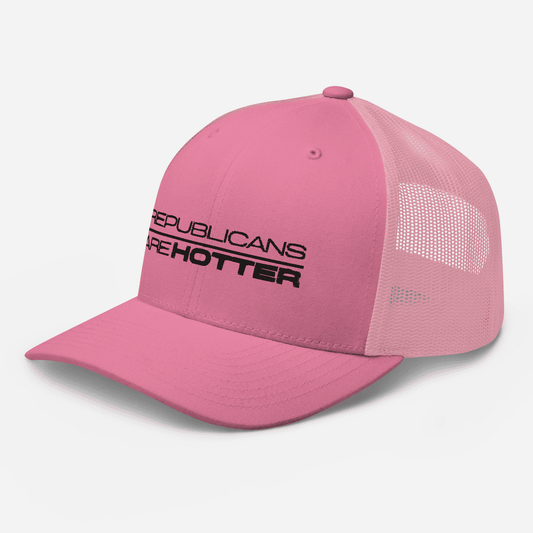 Republicans are Hotter Trucker Cap (Pink)